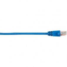 Black Box CAT6 Value Line Patch Cable, Stranded, Blue, 1-ft. (0.3-m) - 1 ft Category 6 Network Cable for Network Device - First End: 1 x RJ-45 Male Network - Second End: 1 x RJ-45 Male Network - Patch Cable - Gold Plated Contact - Blue - RoHS Compliance C