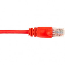 Black Box CAT6 Value Line Patch Cable, Stranded, Red, 25-ft. (7.5-m), 10-Pack - 25 ft Category 6 Network Cable for Network Device - First End: 1 x RJ-45 Male Network - Second End: 1 x RJ-45 Male Network - Patch Cable - Gold Plated Contact - Red - 10 Pack 