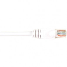 Black Box CAT6 Value Line Patch Cable, Stranded, White, 25-ft. (7.5-m), 25-Pack - 25 ft Category 6 Network Cable for Network Device - First End: 1 x RJ-45 Male Network - Second End: 1 x RJ-45 Male Network - Patch Cable - Gold Plated Contact - White - 25 P