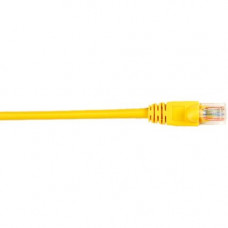 Black Box CAT5e Value Line Patch Cable, Stranded, Yellow, 25-ft. (7.5-m), 25-Pack - 25 ft Category 5e Network Cable for Network Device - First End: 1 x RJ-45 Male Network - Second End: 1 x RJ-45 Male Network - Patch Cable - Yellow - 25 Pack - RoHS Complia