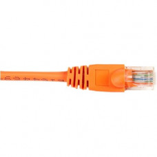 Black Box CAT6 Value Line Patch Cable, Stranded, Orange, 7-ft. (2.1-m), 25-Pack - 7 ft Category 6 Network Cable for Network Device - First End: 1 x RJ-45 Male Network - Second End: 1 x RJ-45 Male Network - Patch Cable - Gold Plated Contact - Orange - 25 P