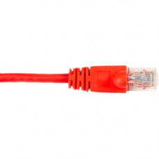 Black Box CAT6 Value Line Patch Cable, Stranded, Red, 3-ft. (0.9-m), 5-Pack - 3 ft Category 6 Network Cable for Network Device - First End: 1 x RJ-45 Male Network - Second End: 1 x RJ-45 Male Network - Patch Cable - Gold Plated Contact - Red - 5 Pack - Ro