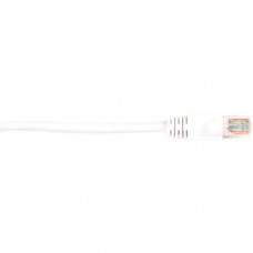 Black Box CAT6 Value Line Patch Cable, Stranded, White, 7-ft. (2.1-m), 25-Pack - 7 ft Category 6 Network Cable for Network Device - First End: 1 x RJ-45 Male Network - Second End: 1 x RJ-45 Male Network - Patch Cable - Gold Plated Contact - White - 25 Pac