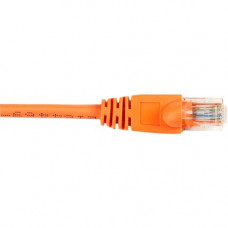 Black Box CAT6 Value Line Patch Cable, Stranded, Orange, 25-ft. (7.5-m), 25-Pack - 25 ft Category 6 Network Cable for Network Device - First End: 1 x RJ-45 Male Network - Second End: 1 x RJ-45 Male Network - Patch Cable - Gold Plated Contact - Orange - 25