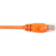 Black Box CAT6 Value Line Patch Cable, Stranded, Orange, 2-Ft. (0.6-m), 25-Pack - 2 ft Category 6 Network Cable for Network Device - First End: 1 x RJ-45 Male Network - Second End: 1 x RJ-45 Male Network - Patch Cable - Gold Plated Contact - Orange - 25 P