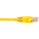 Black Box CAT6 Value Line Patch Cable, Stranded, Yellow, 5-ft. (1.5-m) - 5 ft Category 6 Network Cable for Network Device - First End: 1 x RJ-45 Male Network - Second End: 1 x RJ-45 Male Network - Patch Cable - Gold Plated Contact - Yellow - RoHS Complian
