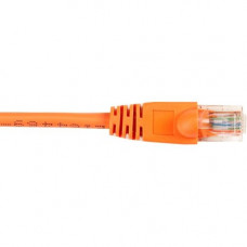 Black Box CAT6 Value Line Patch Cable, Stranded, Orange, 15-ft. (4.5-m), 25-Pack - 15 ft Category 6 Network Cable for Network Device - First End: 1 x RJ-45 Male Network - Second End: 1 x RJ-45 Male Network - Patch Cable - Gold Plated Contact - Orange - 25
