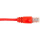 Black Box CAT6 Value Line Patch Cable, Stranded, Red, 20-ft. (6.0-m), 5-Pack - 20 ft Category 6 Network Cable for Network Device - First End: 1 x RJ-45 Male Network - Second End: 1 x RJ-45 Male Network - Patch Cable - Gold Plated Contact - Red - 5 Pack - 