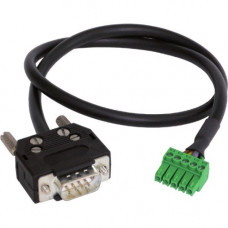 Black Box ControlBridge Input/Output Cable - Serial, DTE Male, DB9, 9.8 ft. (3 m) - 9.80 ft Mini-phone/Serial Audio/Data Transfer Cable for Audio Device - First End: 1 x DB-9 Male Serial - Second End: 1 x Mini-phone Audio - TAA Compliant CB-ACC-232DTE-30