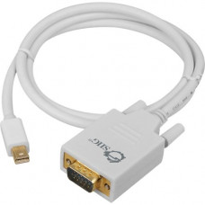 SIIG 3ft Mini DisplayPort to VGA Converter Cable (mDP to VGA) - 3 ft Mini DisplayPort/VGA Video Cable for Video Device, TV, Monitor, Notebook - First End: 1 x Mini DisplayPort Male Digital Audio/Video - Second End: 1 x HD-15 Female VGA - Gold Plated Conne