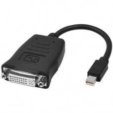 SIIG Mini DisplayPort to DVI Active Adapter - HDMI/Mini DisplayPort Video Cable for Video Device, TV, PC - First End: 1 x Mini DisplayPort Male Digital Audio/Video - Second End: 1 x DVI-D Female Digital Video - Nickel Plated Connector - Black - 1 Pack - R