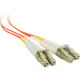 SIIG 5m Multimode 50/125 Duplex Fiber Patch Cable LC/LC - 2 x LC Male Network - 2 x LC Male Network - Orange - RoHS Compliance CB-FE0D11-S1