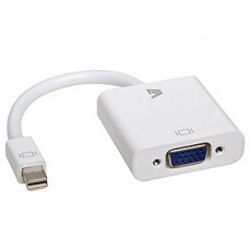 V7 CBL-MV1WHT Mini DisplayPort/VGA Cable - 6.69" Mini DisplayPort/VGA Video Cable for Video Device, Monitor, Projector, MacBook, MacBook Air, MacBook Pro - First End: 1 x Mini DisplayPort Male Digital Audio/Video - Second End: 1 x HD-15 Female VGA - 