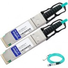 AddOn Fiber Optic Direct Attach Network Cable - 22.97 ft Fiber Optic Network Cable for Network Device - First End: 1 x QSFP+ Network - Second End: 1 x QSFP+ Network - 5 GB/s - 1 Pack - TAA Compliant - TAA Compliance CBL2-1000701-3-AO