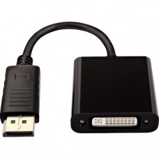 V7 Active Displayport to DVI Adapter Black - DisplayPort/DVI-D Video Cable for PC, TV, Projector, Tablet, Video Device, Monitor - First End: 1 x DisplayPort Male Digital Video - Second End: 1 x DVI-D Female Digital Video - 211.20 MB/s - Supports up to 192