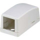 Panduit Mini-Com 1 Socket Surface Mounting Box - 1 x Socket(s) - Electric Ivory - TAA Compliance CBX1EI-A