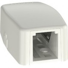 Panduit  PanNet Mini-Com CBXQ1IW-A Mounting Box - 1 x Total Number of Socket(s) - Off White - Acrylonitrile Butadiene Styrene (ABS) CBXQ1IW-A