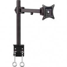 SIIG Full-Motion Monitor Desk Mount - 13" to 27" - 1 Display(s) Supported - 13" to 27" Screen Support - 22 lb Load Capacity - RoHS Compliance CE-MT0N11-S1