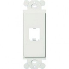 PANDUIT 1-Socket Faceplate Insert - 1 x Socket(s) - White - TAA Compliance CFG1WH