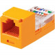 Panduit Mini-Jack CJ588ORY Cat.5e Network Connector - RJ-45 - Orange CJ588ORY