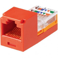 Panduit Network Connector - 1 Pack - 1 x RJ-45 Female - Red CJ588RDY