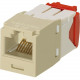 Panduit Mini-Com Cat.5e Network Connector - 24 Pack - 1 x RJ-45 Male - Electric Ivory - TAA Compliance CJ5E88TGEI-24