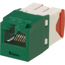 Panduit Mini-Com Cat.5e Network Connector - 24 Pack - 1 x RJ-45 Male - Green - TAA Compliance CJ5E88TGGR-24
