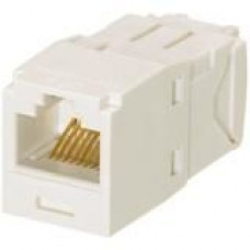 Panduit Mini-Com Cat.6e UTP Network Connector - 24 Pack - 1 x RJ-45 Female - Arctic White - TAA Compliance CJ688TGAW-24