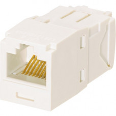 Panduit Category 6, RJ45, 8-position, 8-wire Universal Module - 1 Pack - 1 x RJ-45 Female - White - TAA Compliance CJ688TGAW