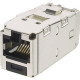 Panduit Mini-Com Network Connector - 1 x RJ-45 Male - Tin - Black - TAA Compliance CJSK6X88TGBL