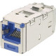 Panduit Mini-Com Network Connector - 1 x RJ-45 Male - Tin - Blue - TAA Compliance CJSK6X88TGBU