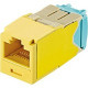 Panduit Mini-Com Network Connector - 1 x RJ-45 Male - Yellow - TAA Compliance CJT6X88TGYL