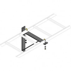 Middle Atlantic Products Mounting Bracket for Cable Ladder - Black CLB-TSB-W18