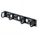 PANDUIT Open-Access Horizontal Cable Manager - Black - 2U Rack Height - 19" Panel Width - TAA Compliance CMPHF2