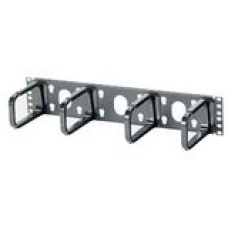 PANDUIT Open-Access Horizontal Cable Manager - Black - 1 Pack - 2U Rack Height - 19" Panel Width - TAA Compliance CMPHH2