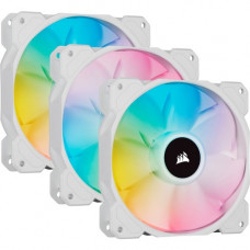 Corsair iCUE SP RGB ELITE Cooling Fan - 3 Pack - 4.72" Maximum Fan Diameter - 357 gal/min Maximum Airflow - 1500 rpm - 28 dB(A) Noise - Hydraulic Bearing - RGB LED - White - 3 pc(s) - Radiator, Heatsink, Cooling System CO-9050137-WW