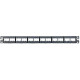 Panduit Mini-Com 24 Port Modular Patch Panel - 24 x RJ-45 - 24 Port(s) - 24 x RJ-45 - 24 x RJ-11 - 19" Wide - Rack-mountable - TAA Compliance CPP24WBLY