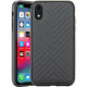 Rocstor Geo Kajsa iPhone XR Case - For iPhone XR - Dark Gray - Wear Resistant - Plush, Polycarbonate, Thermoplastic Polyurethane (TPU) - 48" Drop Height CS0083-XR