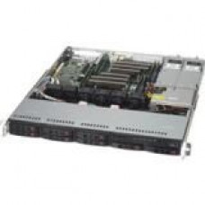 Supermicro SuperChassis 113MFAC2-R606CB - Rack-mountable - Black - 1U - 9 x Bay - 4 x 1.57" x Fan(s) Installed - 2 x 600 W - Power Supply Installed - ATX Motherboard Supported - 1 x External 5.25" Bay - 8 x External 2.5" Bay - 1x Slot(s) CS