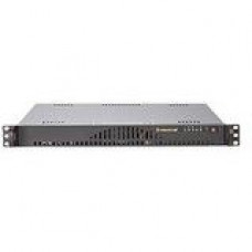 Supermicro SuperChassis SC512L-200B Rackmount Enclosure - 1U - Rack-mountable - 2 Bays - 200W - Black CSE-512L-200B