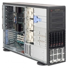 Supermicro SuperChassis SC748TQ-R1400B Chassis - Rack-mountable, Tower - Black - 4U - 8 x Bay - 6 x Fan(s) Installed - 2 x 1400 W - 72 lb - 3 x External 5.25" Bay - 5 x External 3.5" Bay - 7x Slot(s) - 2 x USB(s) CSE-748TQ-R1400B