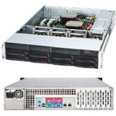 Supermicro SuperChassis SC825TQ-600LPB System Cabinet - Rack-mountable - Black - 2U - 11 x Bay - 3 x Fan(s) Installed - 1 x 600 W - ATX, EATX Motherboard Supported - 50 lb - 3 x Fan(s) Supported - 1 x External 5.25" Bay - 8 x External 3.5" Bay -