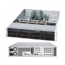 Supermicro SuperChassis SC825TQ-R720UB Rackmount Enclosure - 2U - Rack-mountable - 12 Bays - 720W - Black - 80 Plus Gold Compliance CSE-825TQ-R720UB