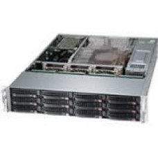 Supermicro SuperChassis 826BE1C-R920WB - Rack-mountable - Black - 2U - 14 x Bay - 3 x 3.15" x Fan(s) Installed - 2 x 920 W - Power Supply Installed - 12 x External 3.5" Bay - 2 x External 2.5" Bay - 7x Slot(s) CSE-826BE1C-R920WB