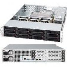 Supermicro SC826E26-R1200UB System Cabinet - Rack-mountable - Black - 2U - 12 x Bay - 3 x Fan(s) Installed - 1200 W - ATX, EATX Motherboard Supported - 52 lb - 3 x Fan(s) Supported - 7x Slot(s) CSE-826E26-R1200UB