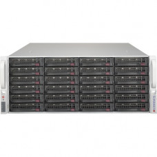 Supermicro SuperChassis 846BE2C-R1K23B Server Case - Rack-mountable - Black - 4U - 24 x Bay - 5 x 3.15" x Fan(s) Installed - 2 x 1200 W - Power Supply Installed - EE-ATX, EATX, ATX Motherboard Supported - 5 x Fan(s) Supported - 24 x External 3.5"