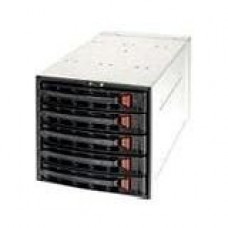 Supermicro CSE-M35T1 Mobile Rack - 5 x 3.5" - 1/3H Hot-swappable - Black CSE-M35T-1B