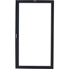 Panduit Single Sliding Door - Black - 84" Height - 48" Width - TAA Compliance CUSR1SDLHB1