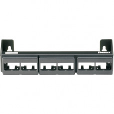 Panduit CWPP12WBL Network Patch Panel - 12 - Black - 19" Wide - TAA Compliance CWPP12WBL