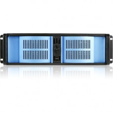 iStarUSA 3U Compact Stylish Rackmount Chassis with 7" Touch Screen LCD - Rack-mountable - Black, Blue - Aluminum Alloy, Zinc-coated Steel - 3U - 4 x Bay - 1 x Fan(s) Installed - ATX, Micro ATX Motherboard Supported - 5 x Fan(s) Supported - 2 x Extern